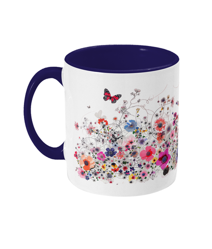 Colored Mug Flowers
