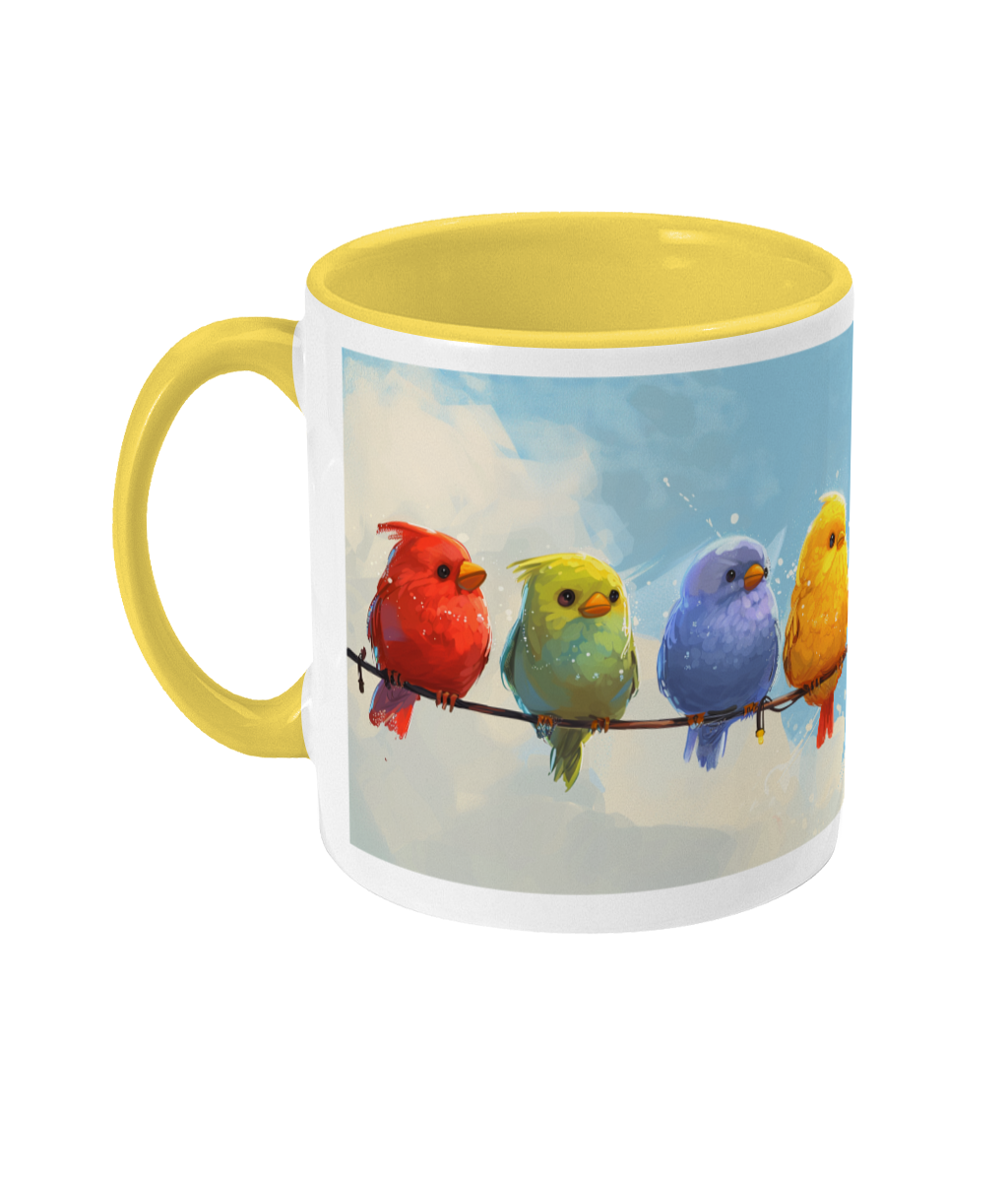 Gekleurde Mok Vogels