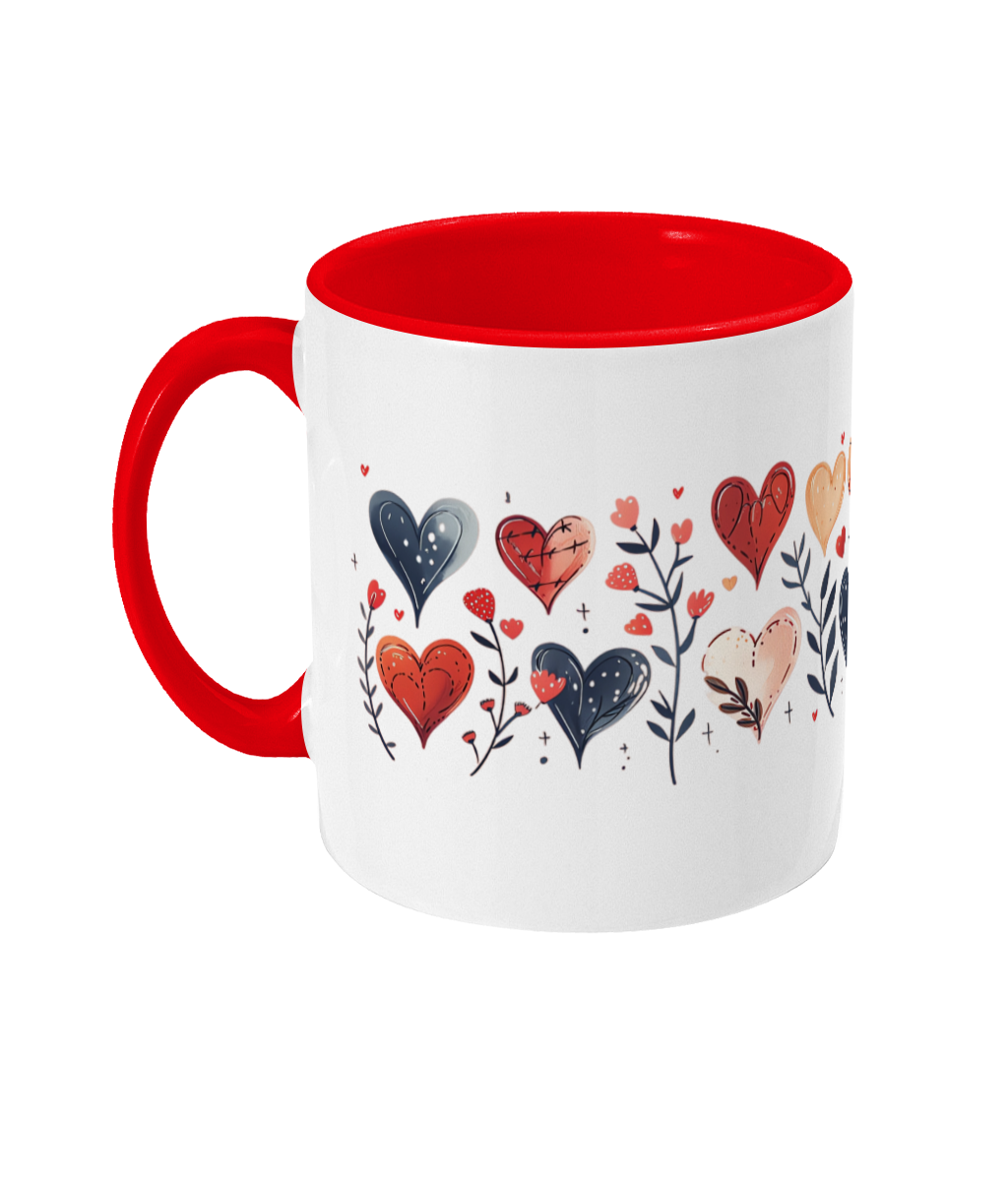 Colored Mug Hearts