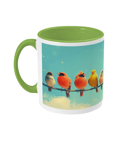 Gekleurde Mok Vogels