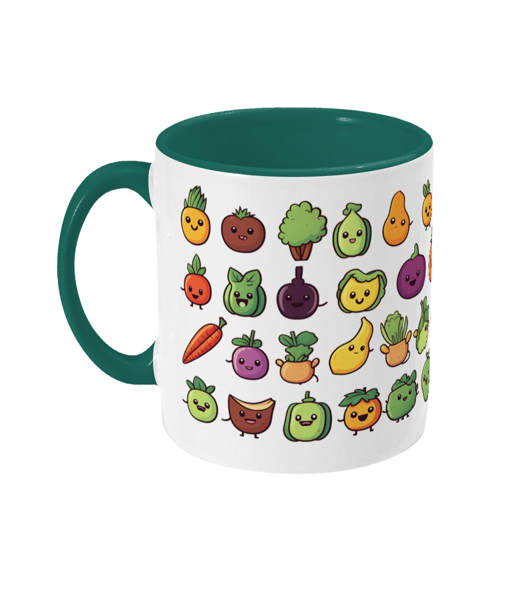 Colored Mug Fruit and vegetables