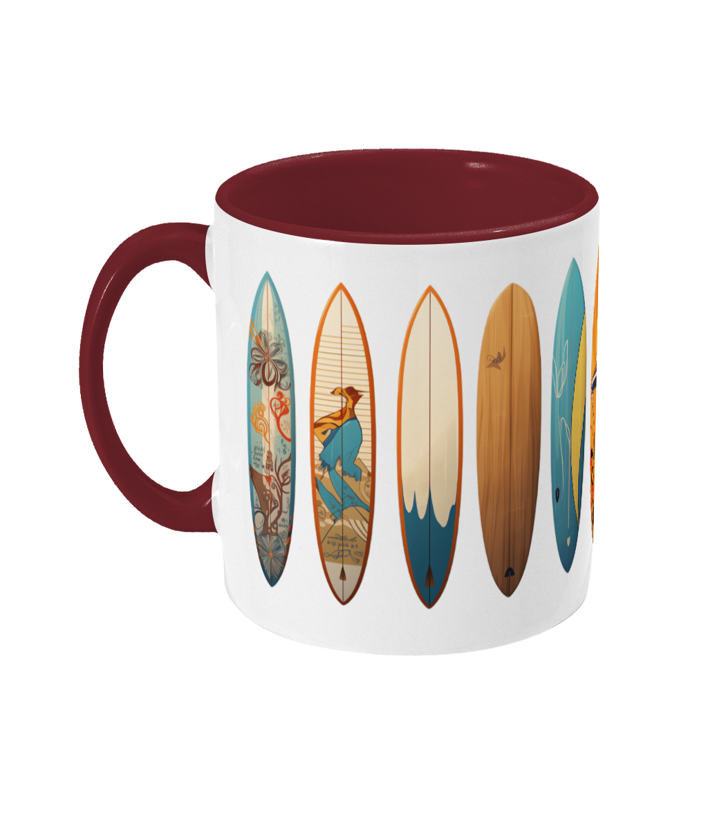 Colored Mug Surfboards