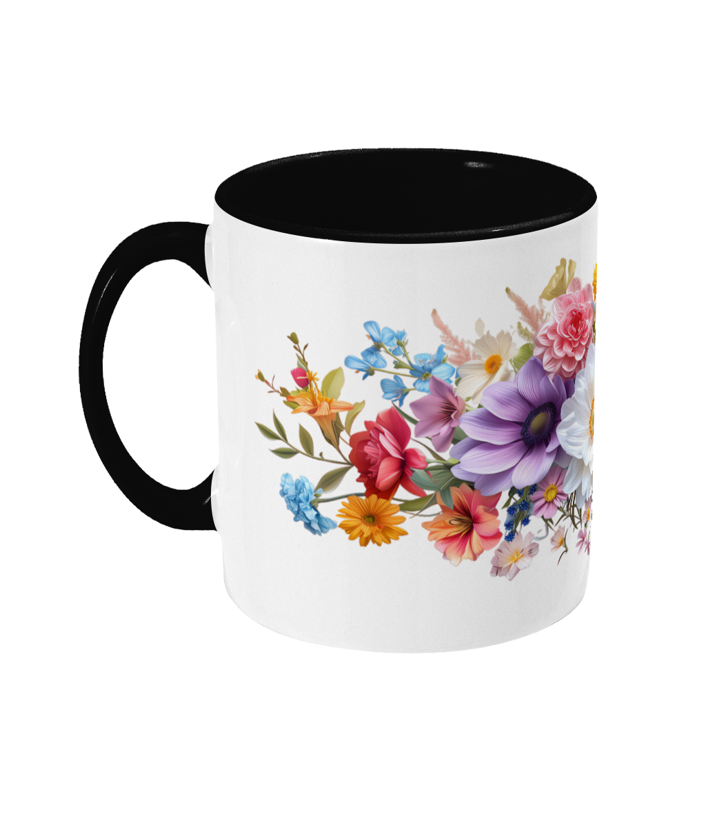 Colored Mug Flowers