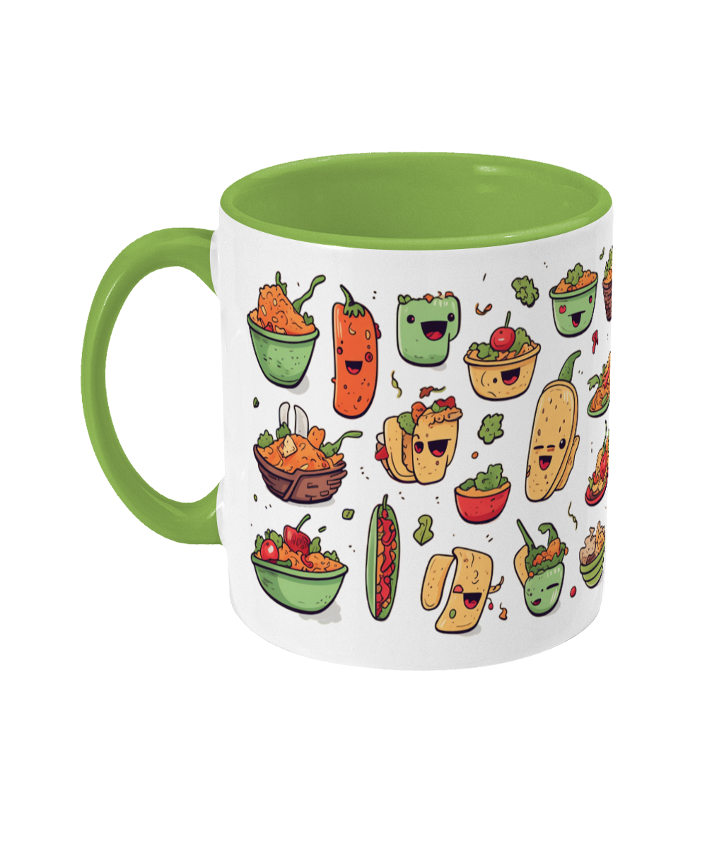 Tasse colorée Nourriture mexicaine