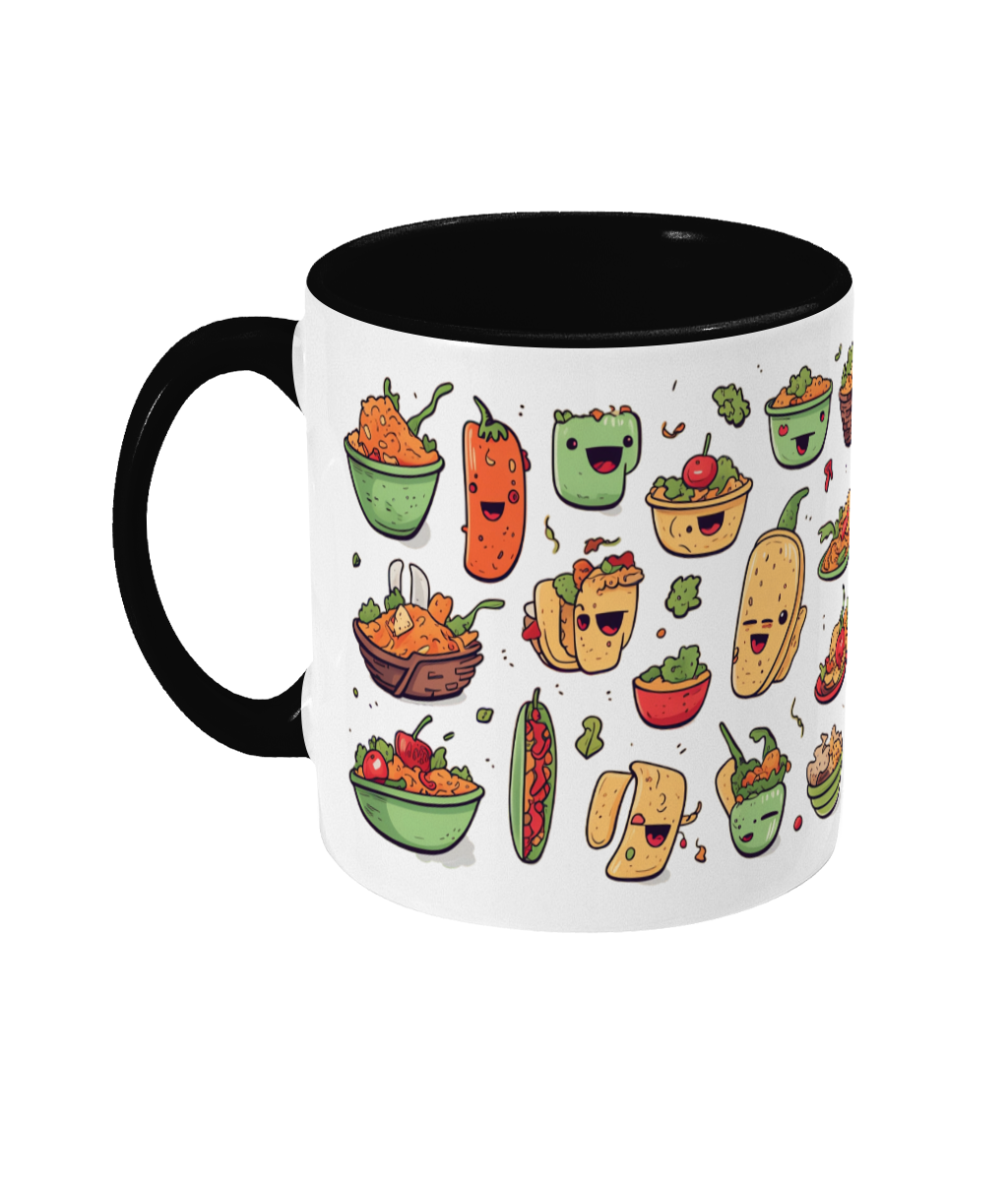 Tasse colorée Nourriture mexicaine