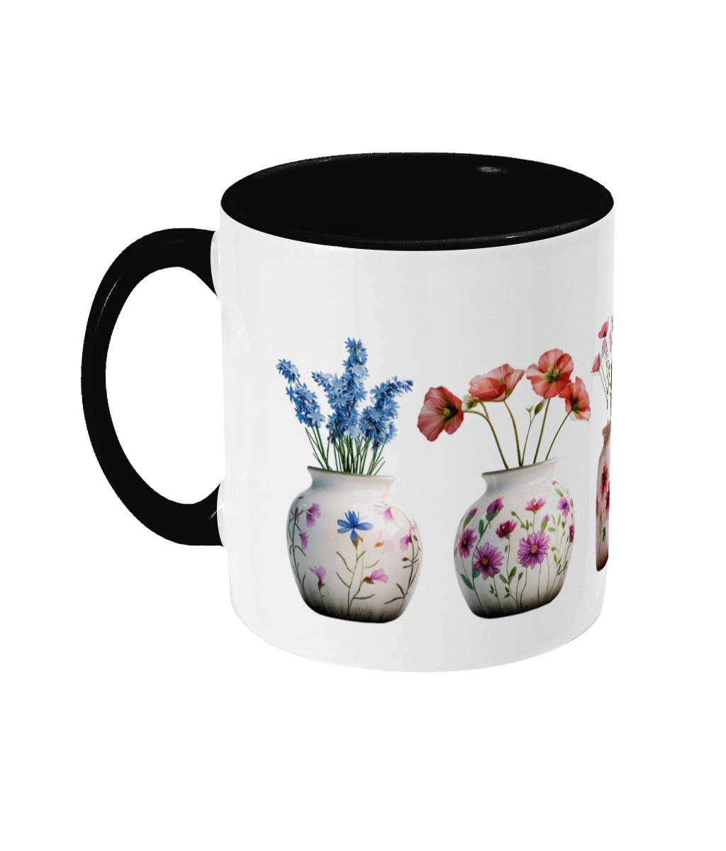 Colored Mug Flowers