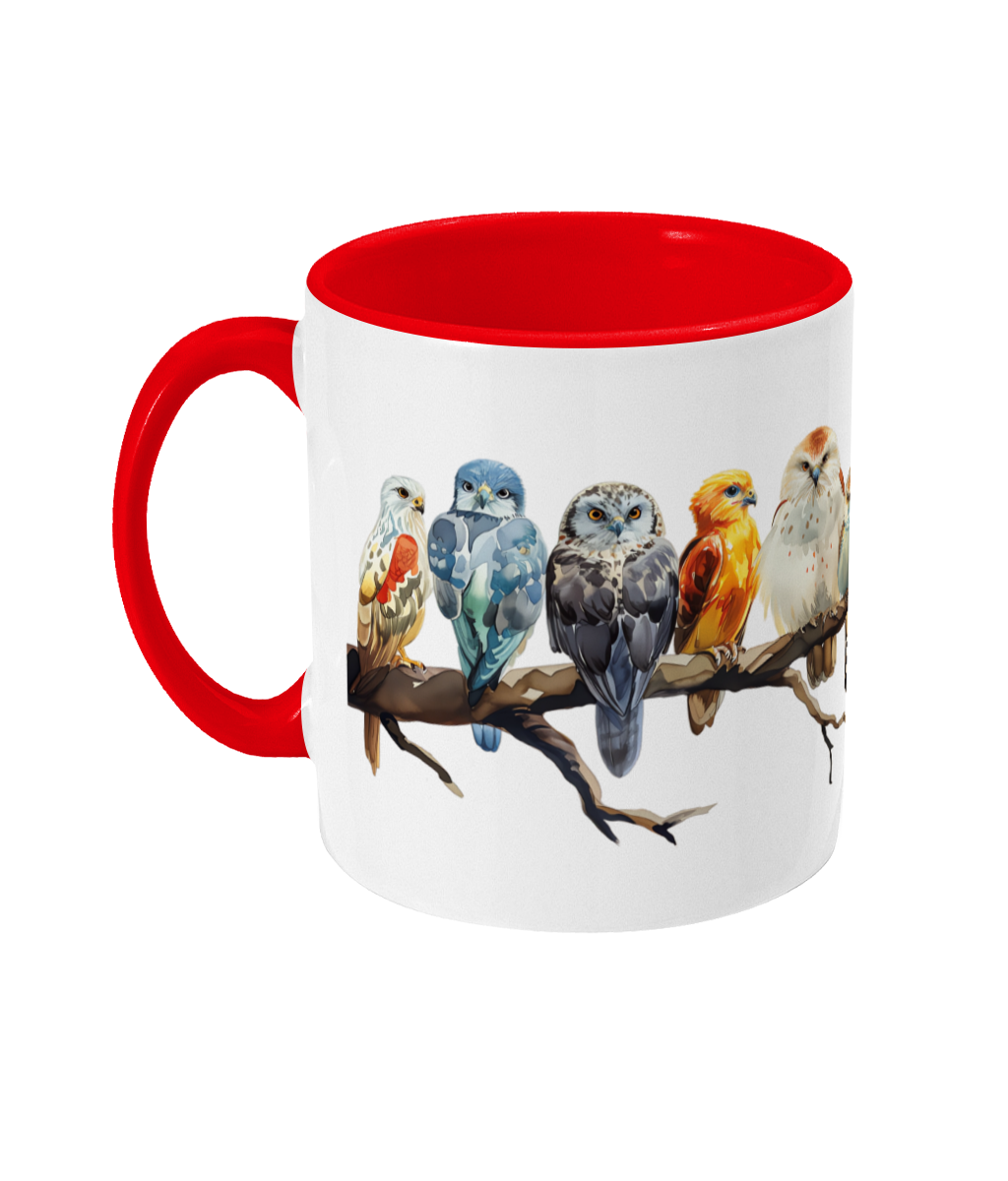 Gekleurde Mok Roofvogels