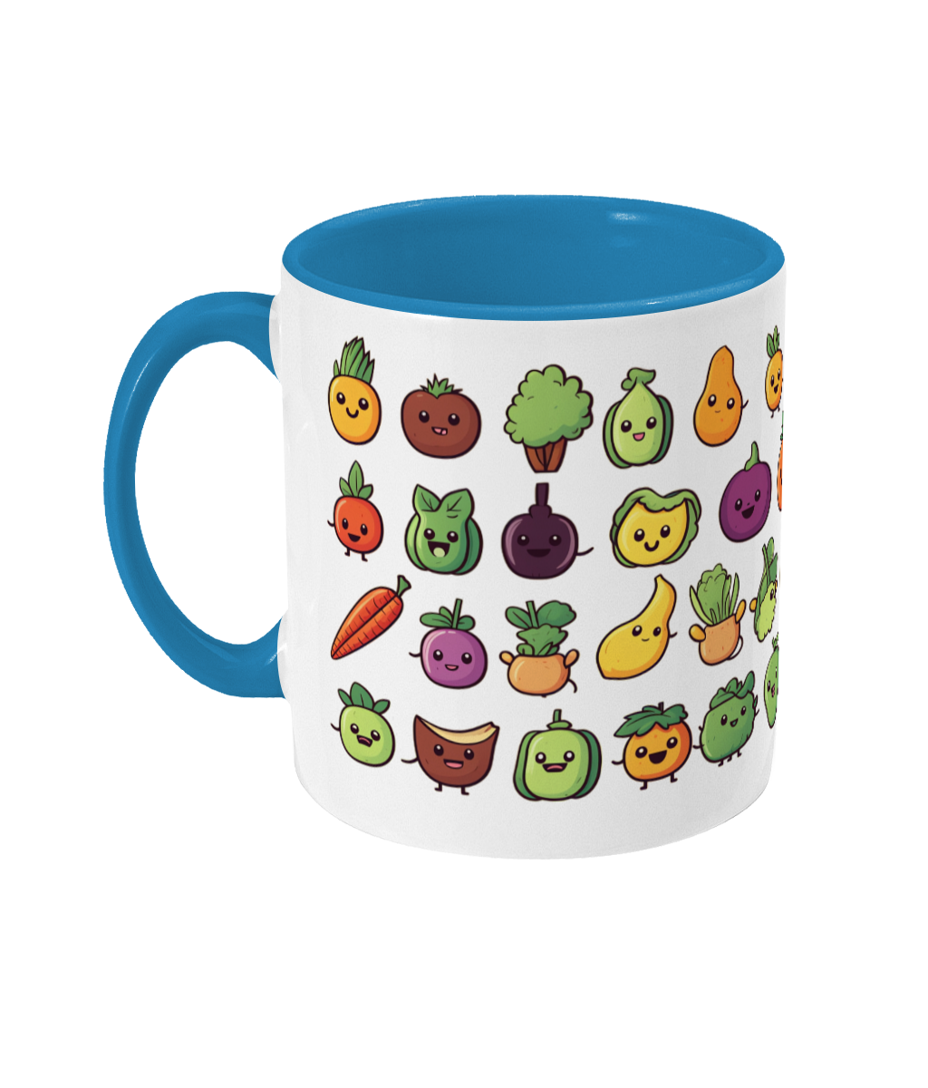 Colored Mug Fruit and vegetables