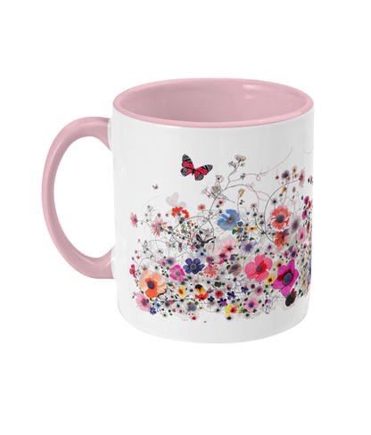 Colored Mug Flowers