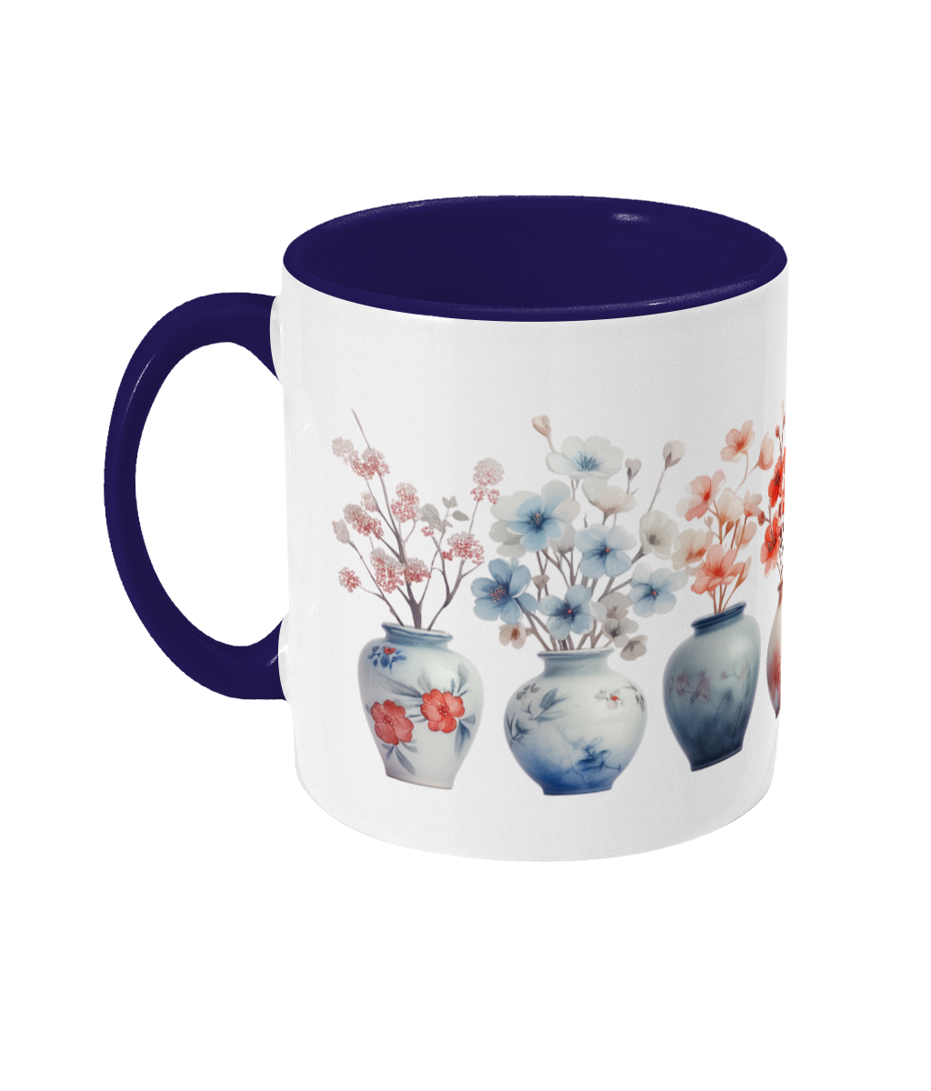 Colored Mug Flowers