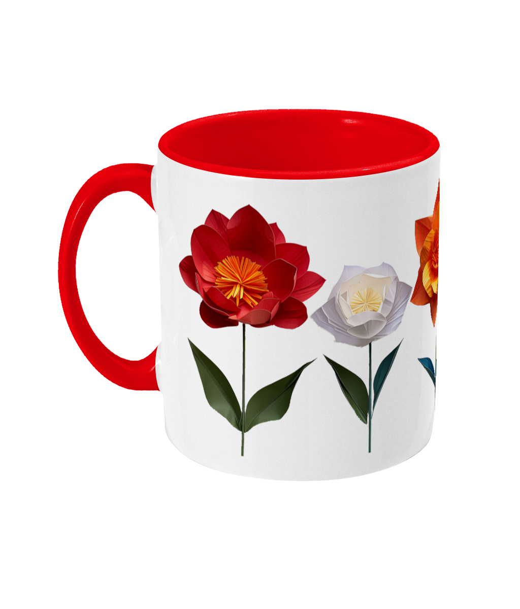 Colored Mug Flowers