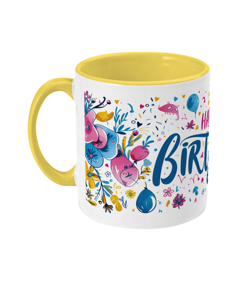 Tasse colorée Joyeux anniversaire 60 ans
