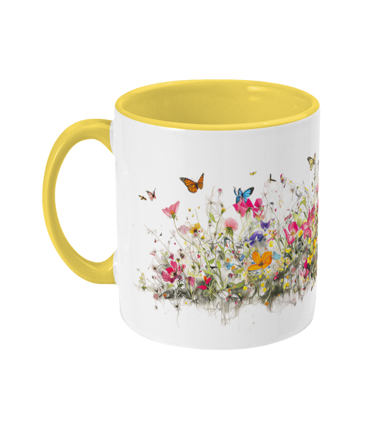 Colored Mug Flowers