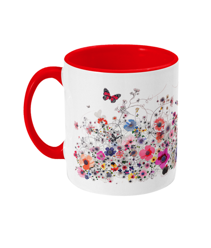 Colored Mug Flowers