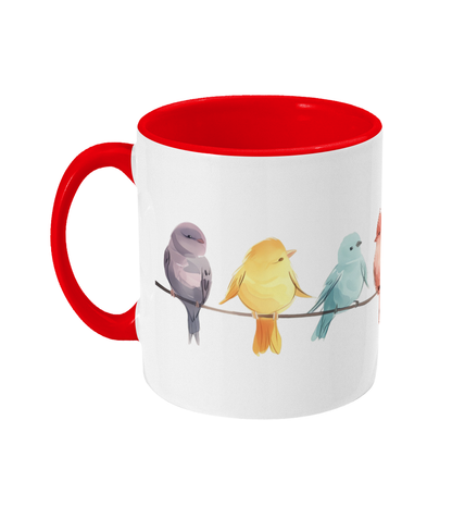 Colored Mug Birds