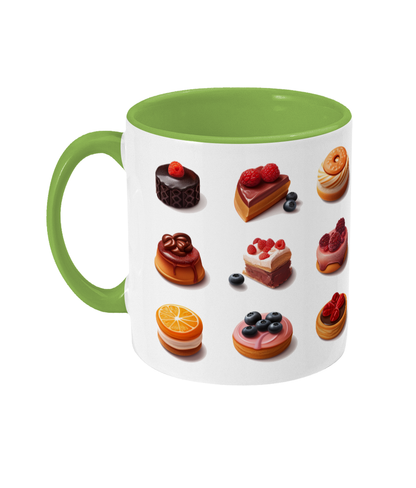 Colored Mug of Pastries