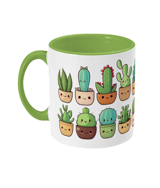 Colored Mug Cacti