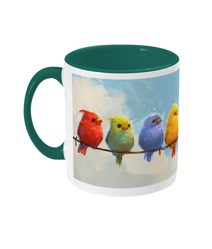 Gekleurde Mok Vogels