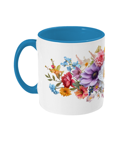 Colored Mug Flowers