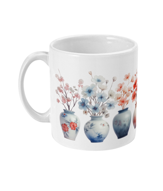 Fleurs dans une tasse