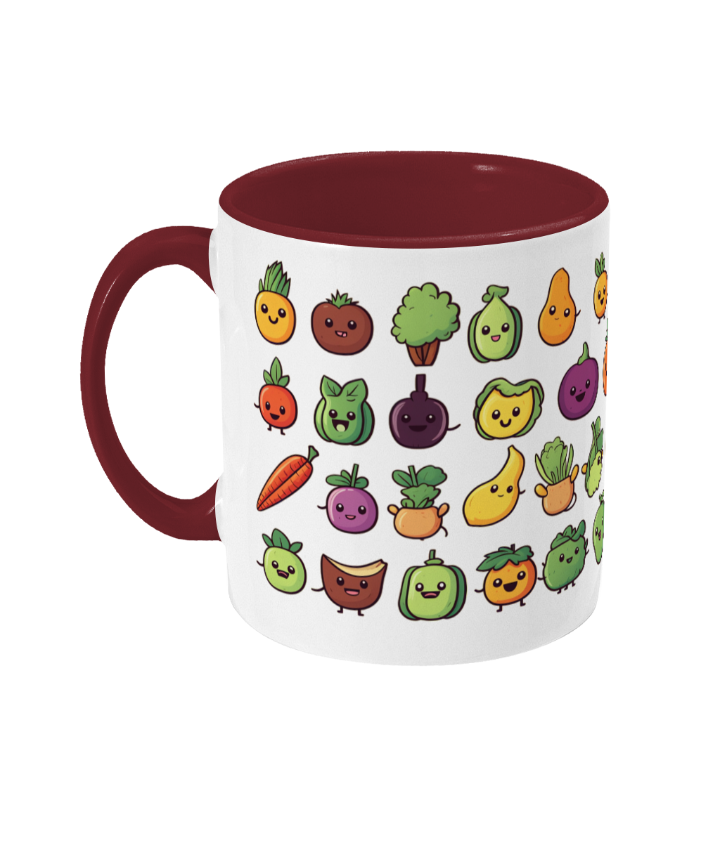 Colored Mug Fruit and vegetables
