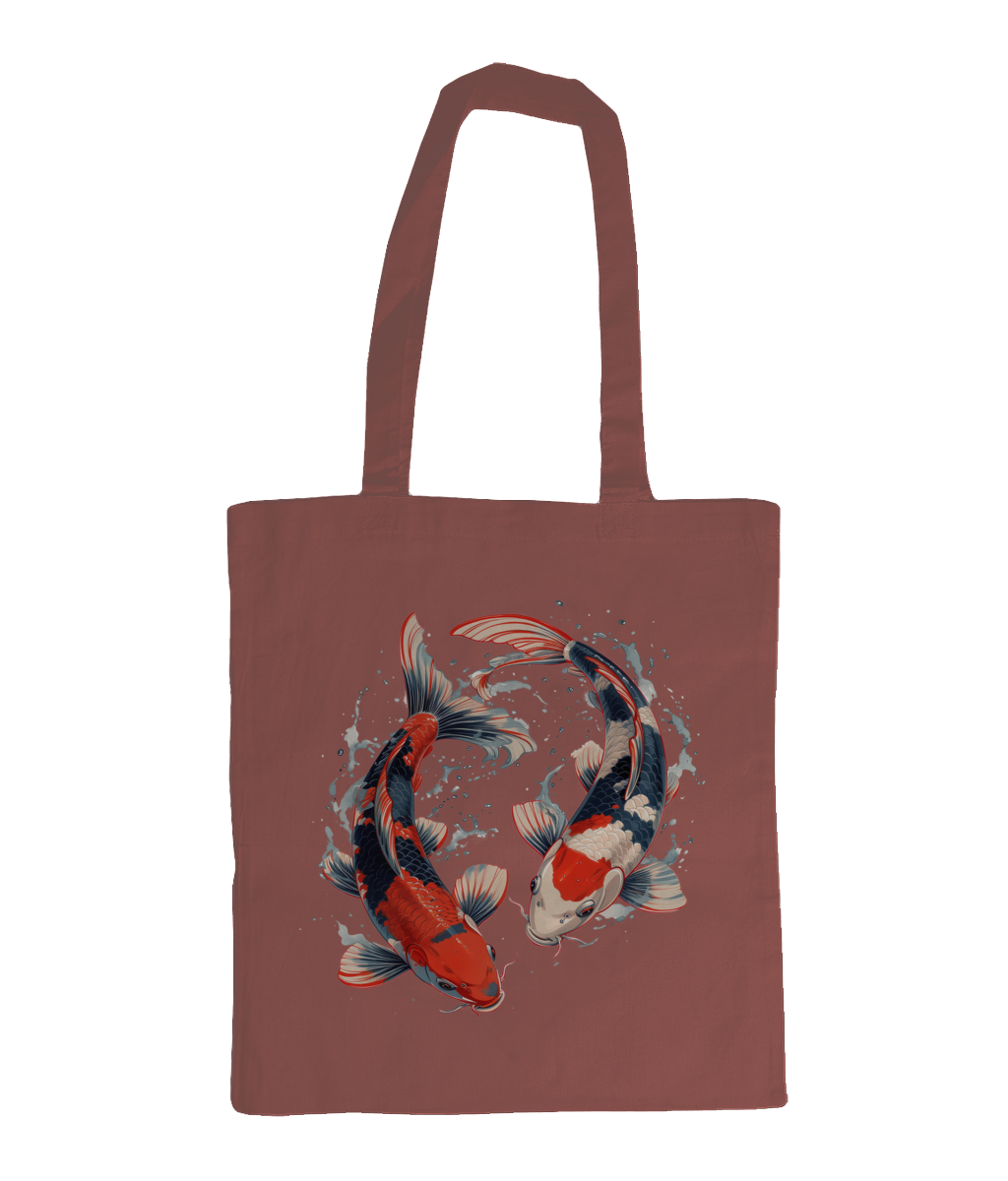 Bag 100% Cotton Koi Fish