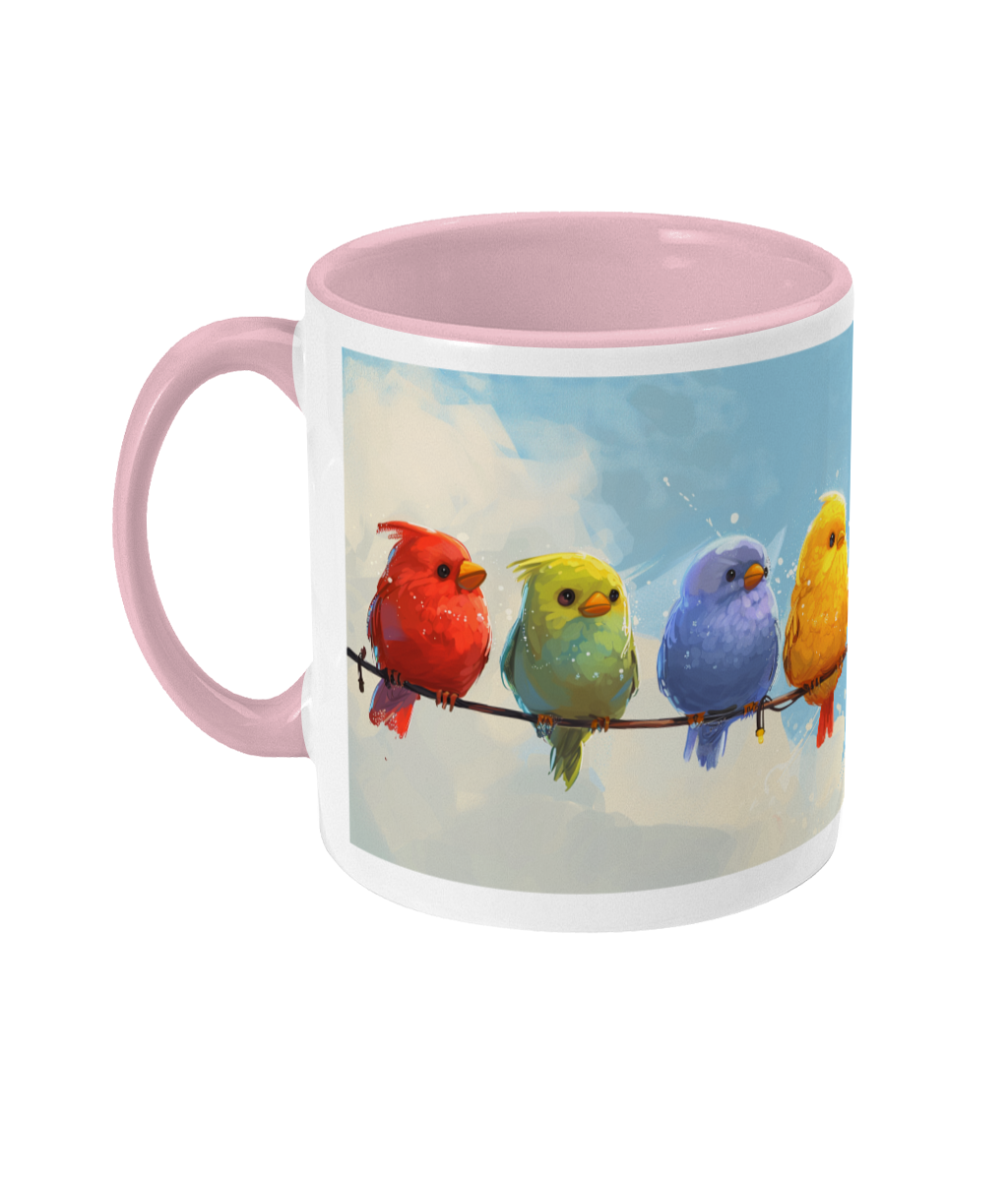 Gekleurde Mok Vogels