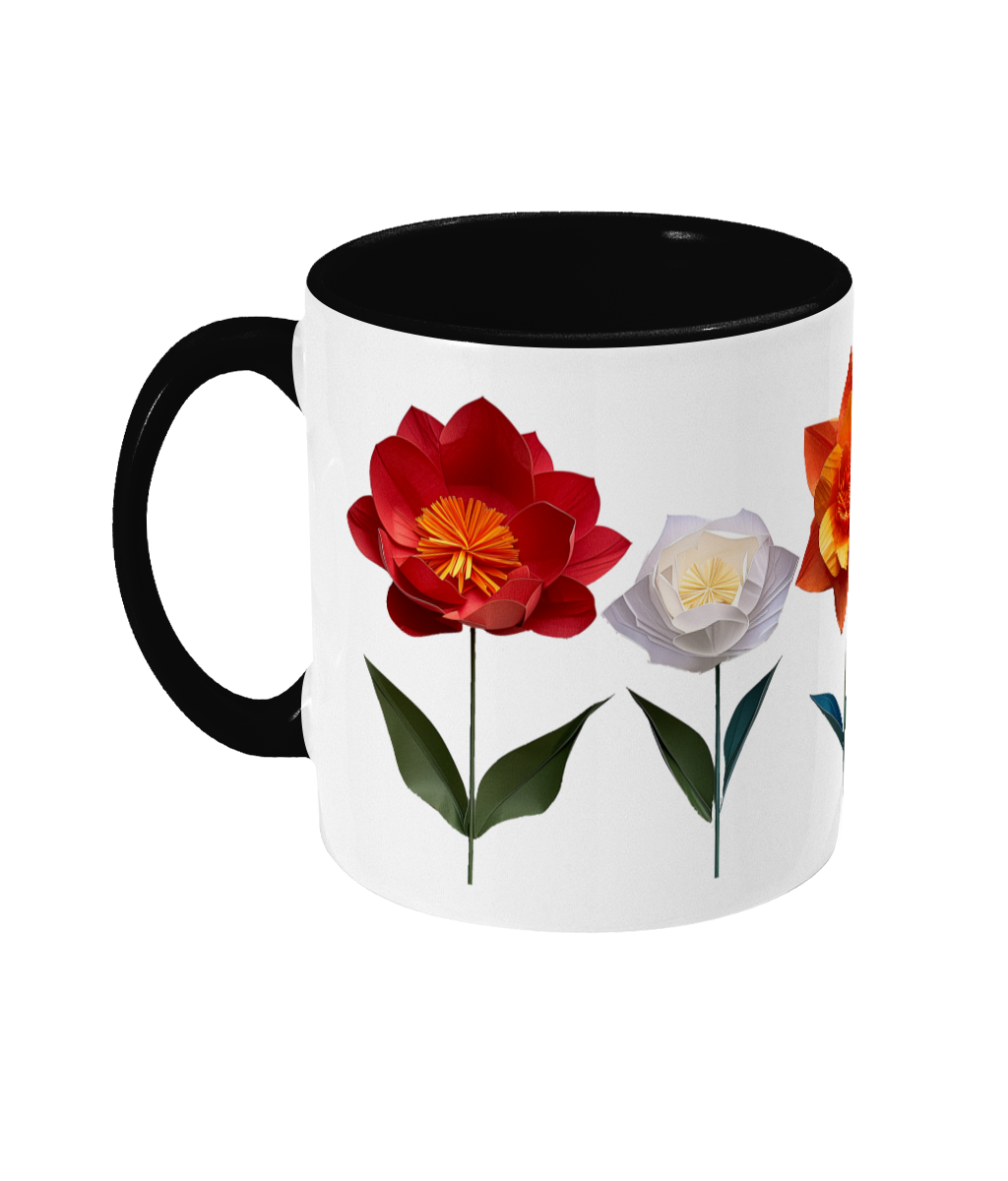 Colored Mug Flowers