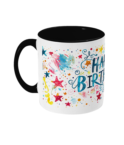 Tasse colorée Joyeux anniversaire