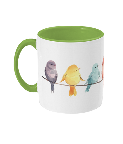 Colored Mug Birds