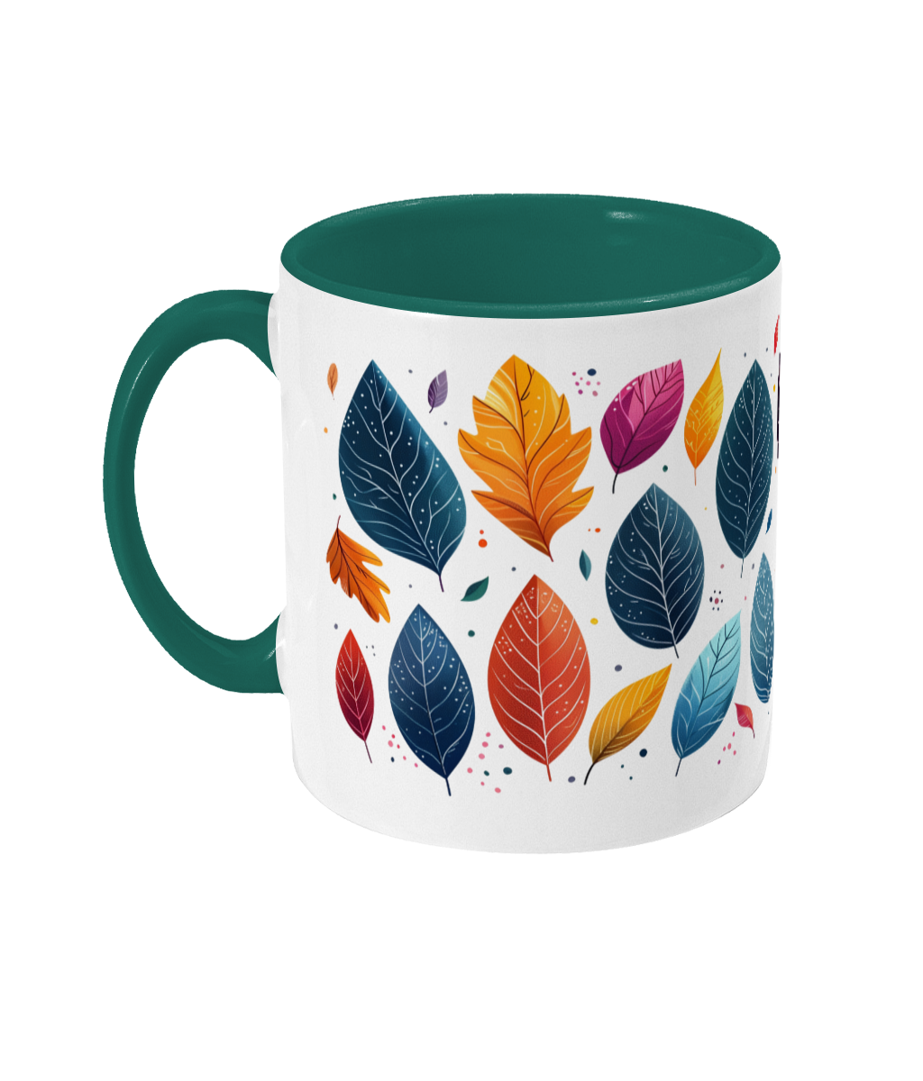 Colored Mug Leaves