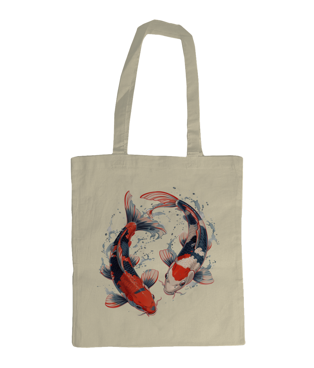 Bag 100% Cotton Koi Fish