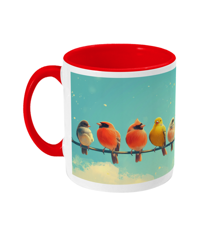 Gekleurde Mok Vogels
