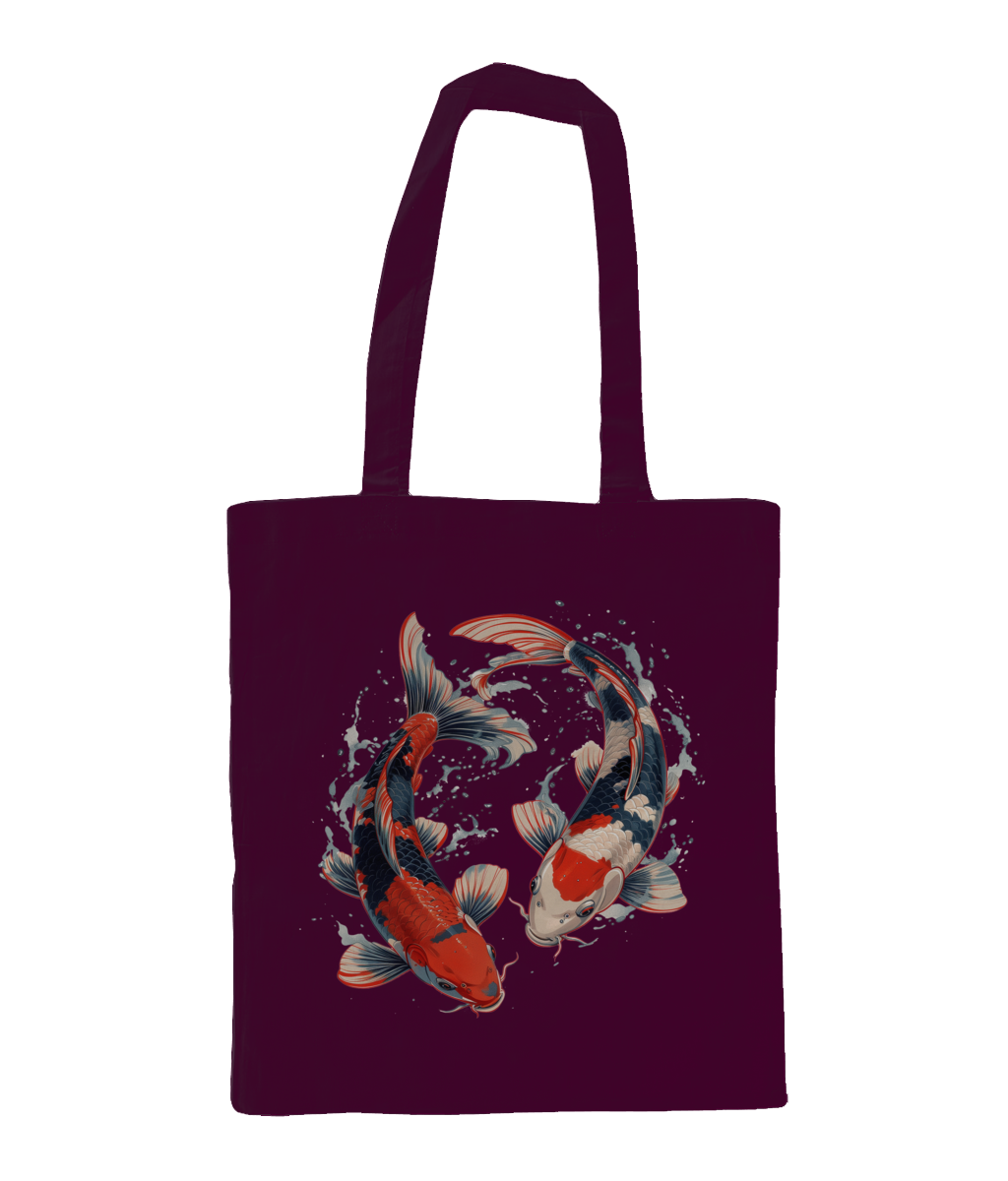 Bag 100% Cotton Koi Fish