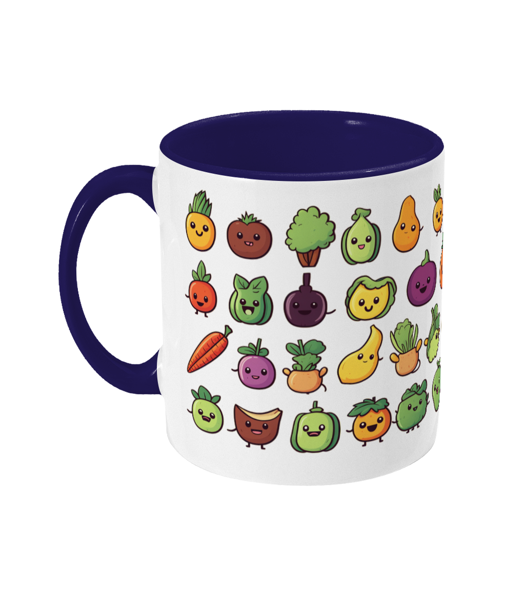 Colored Mug Fruit and vegetables