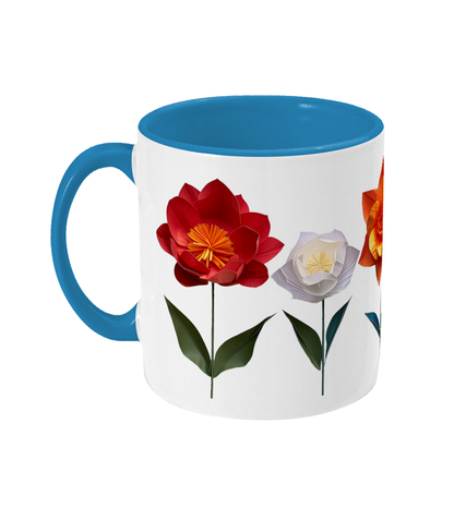 Colored Mug Flowers