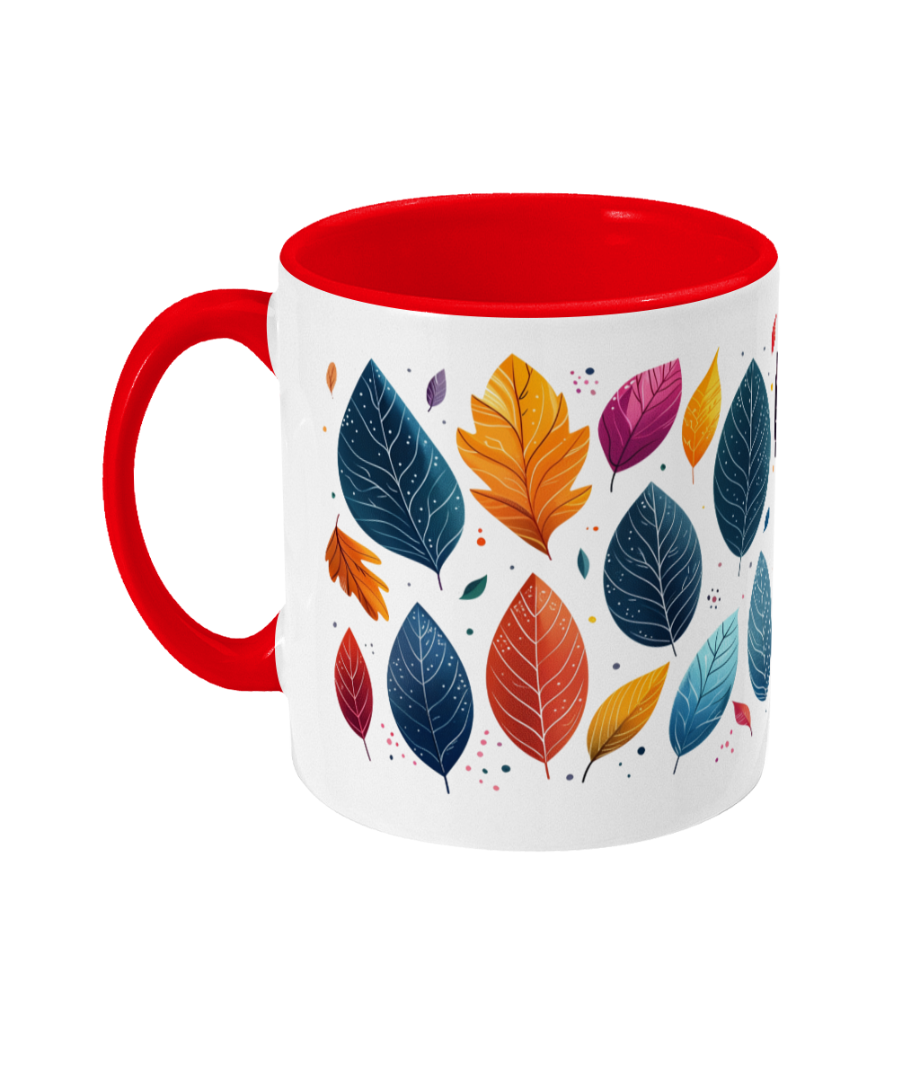 Colored Mug Leaves