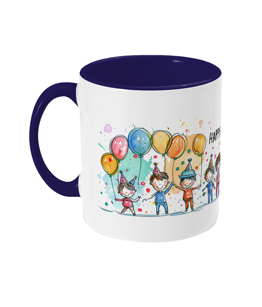 Tasse colorée Joyeux anniversaire