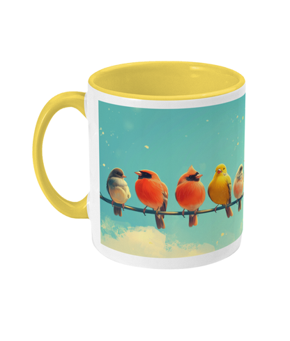 Gekleurde Mok Vogels