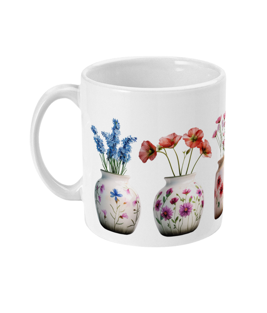 Fleurs dans une tasse
