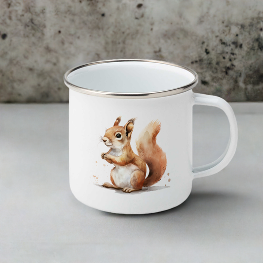 Enamel Mug Squirrel
