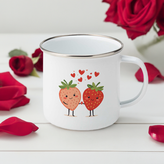 Personalized Metal Valentine's Mug - Your Love, Your Design